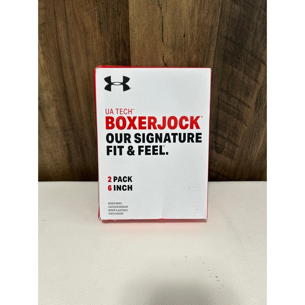 Under Armour Boxer 2 Pack/6 Inch Inseam XL Black New In Box
